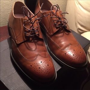 Banana republic, brown shoes .